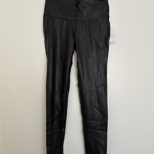 Time and Tru Shiny Black Leggings